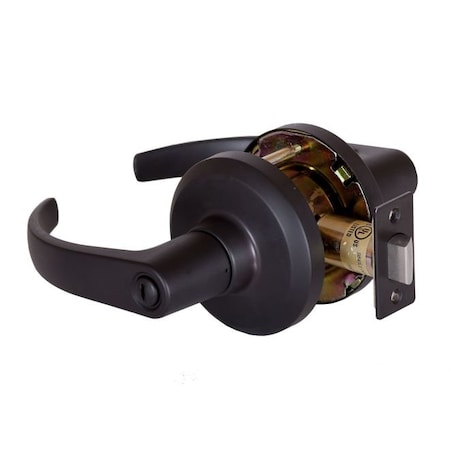 Dormakaba Hardware Summit Privacy Lock with 2-3/4" Backset and ASA Strike Oil Rubbed Bronze Finish QCL140M613